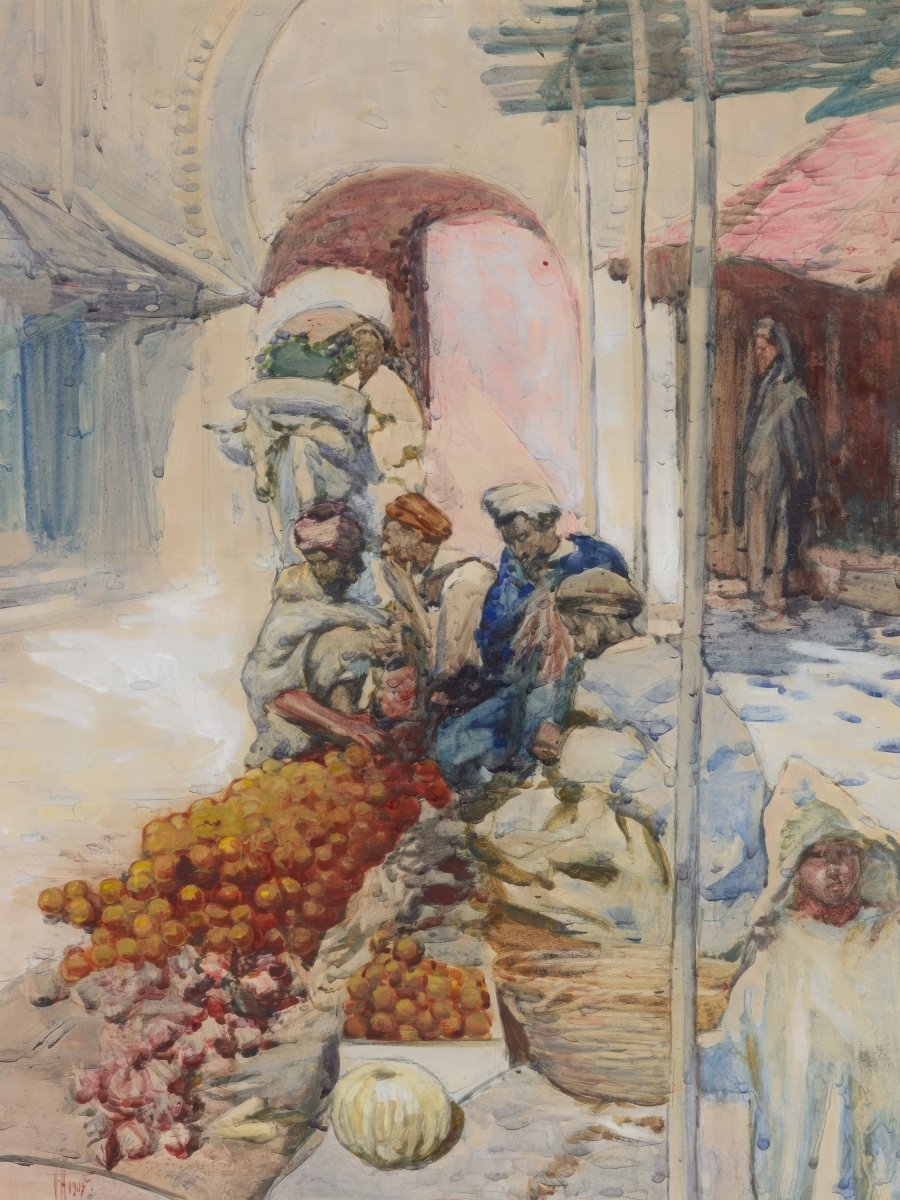 The Orange Sellers, Tangiers | Frances Hodgkins | Ave Legato Art Prints