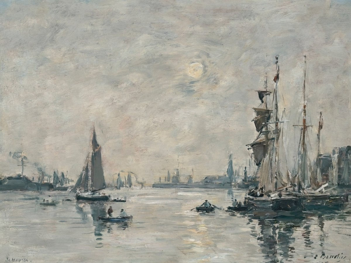 The Outer Harbor of Le Havre | Eugène Boudin | Ave Legato Art Prints