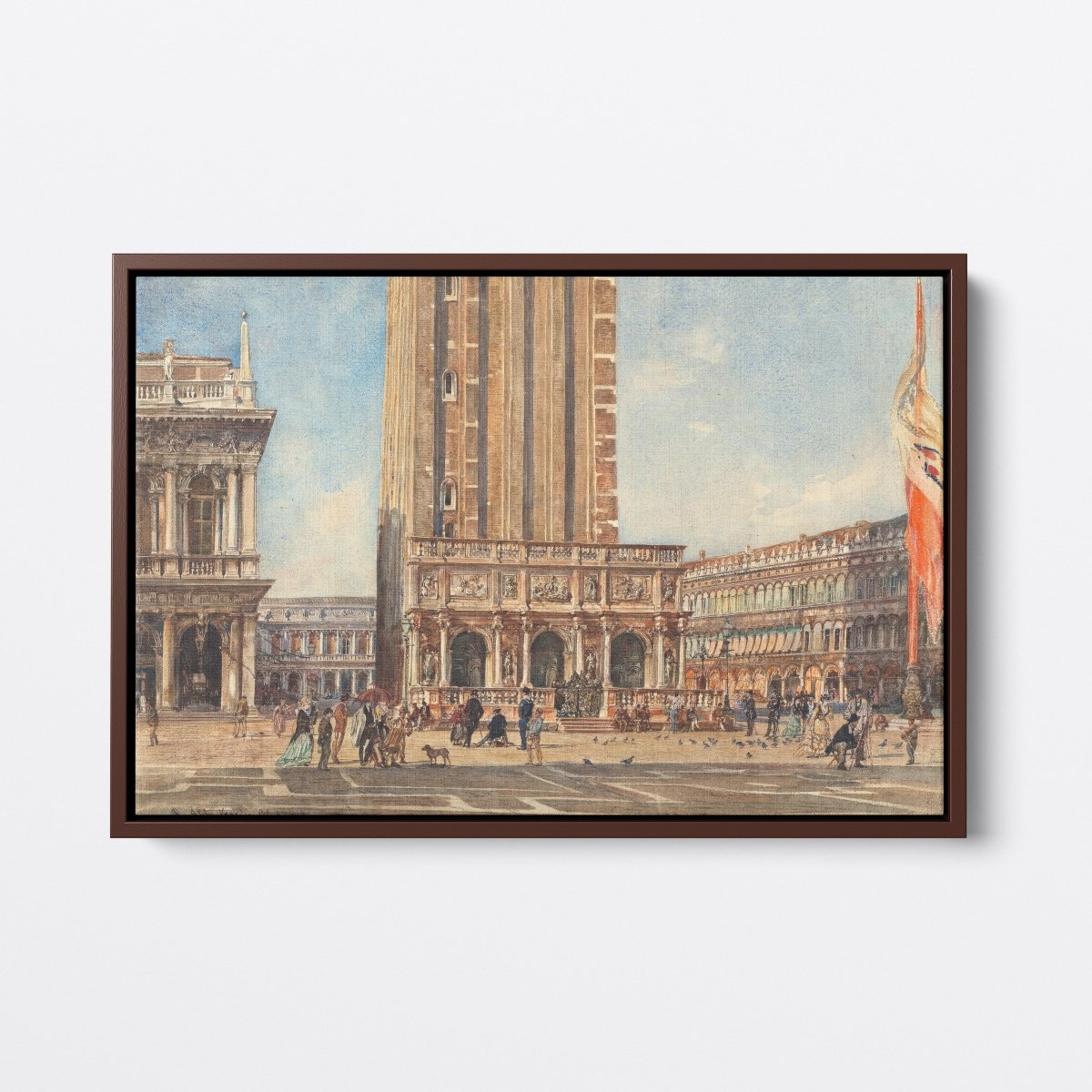 The Piazza San Marco, 1874 | Rudolf von Alt | Ave Legato Art Prints