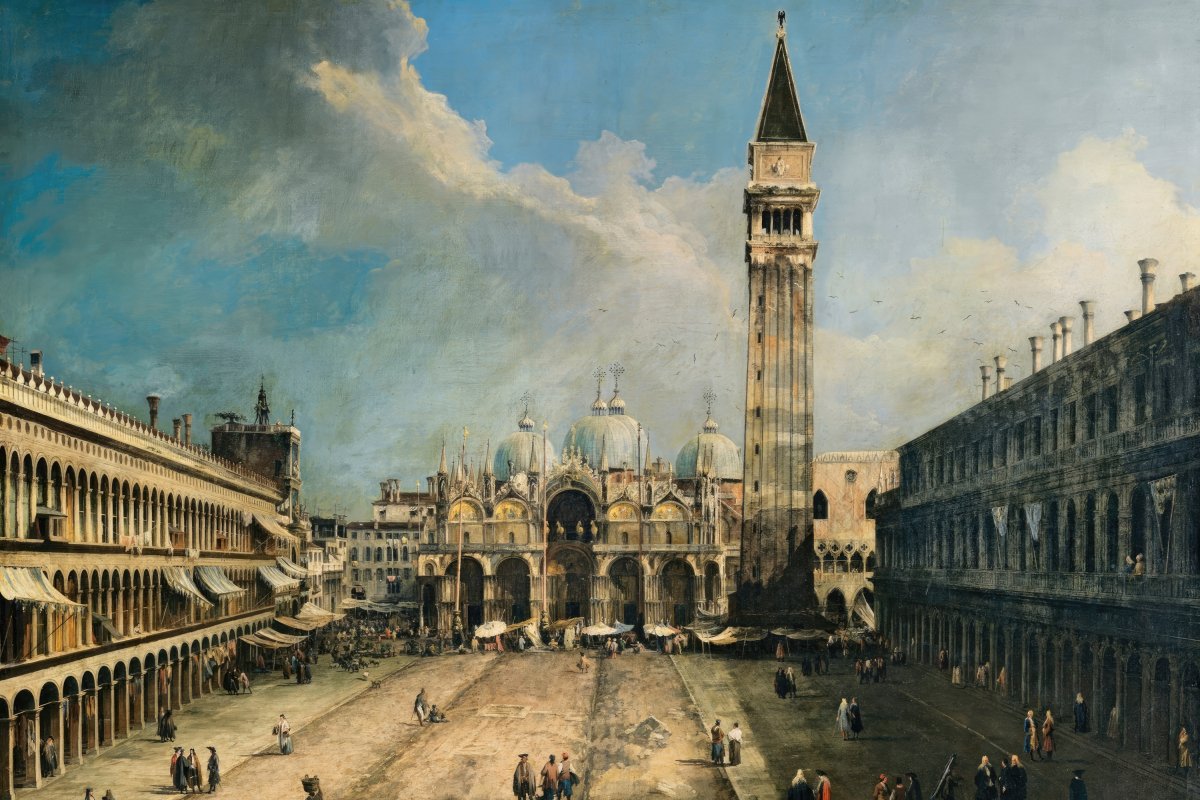 The Piazza, San Marco | Canaletto | Ave Legato Art Prints