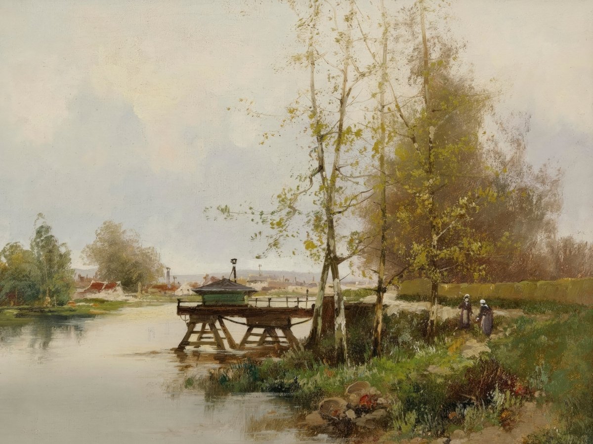 The Pond At The Edge | Eugene Galien - Laloue | Ave Legato Art Prints