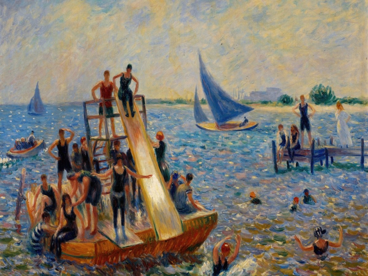 The Raft | William Glackens | Ave Legato Art Prints