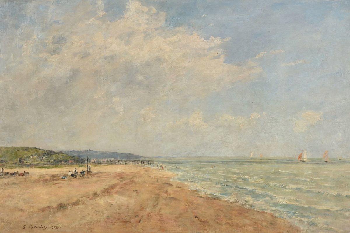 The Rising Tide, Bay of Saint - Valéry | Eugène Boudin | Ave Legato Art Prints