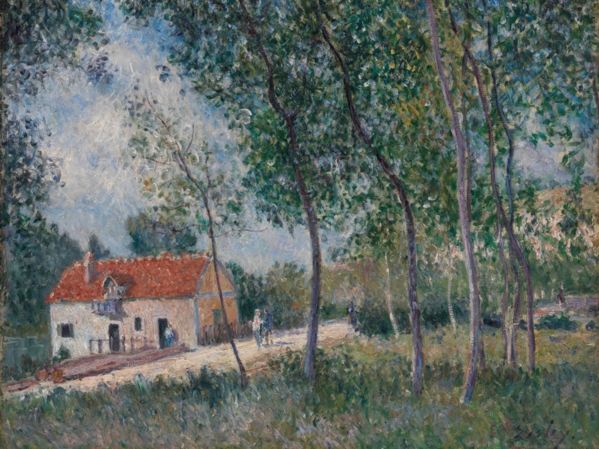 The Road from Moret to Saint - Mammès | Alfred Sisley | Ave Legato Art Prints