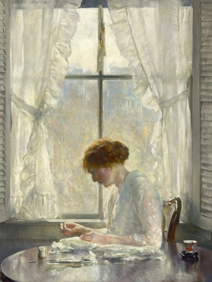 The Seamstress | Joseph Rodefer DeCamp | Ave Legato Art Prints