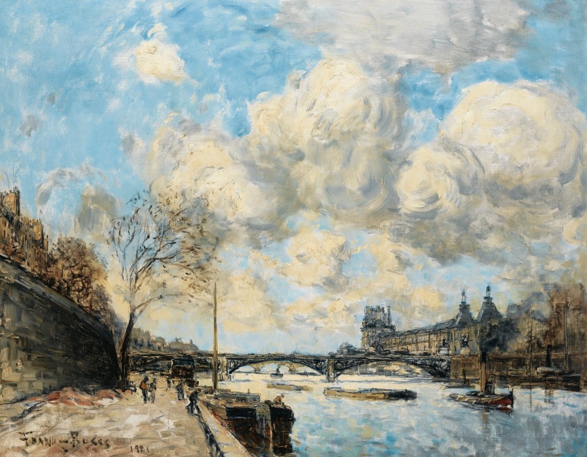 The Seine at the Louvre | Frank Myers Boggs | Ave Legato Art Prints