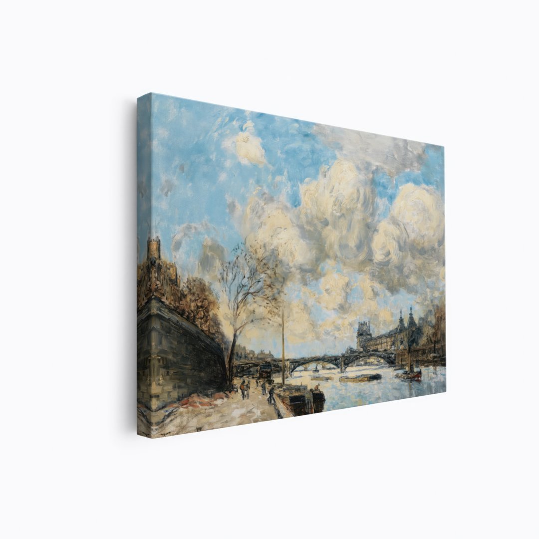 The Seine at the Louvre | Frank Myers | Ave Legato | Canvas Art Prints | Vintage Artwork
