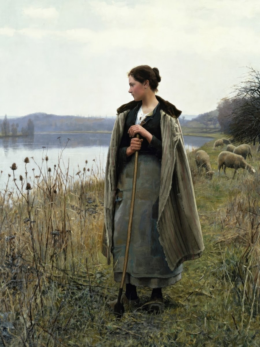 The Shepherdess of Rolleboise | Daniel Knight | Ave Legato Art Prints