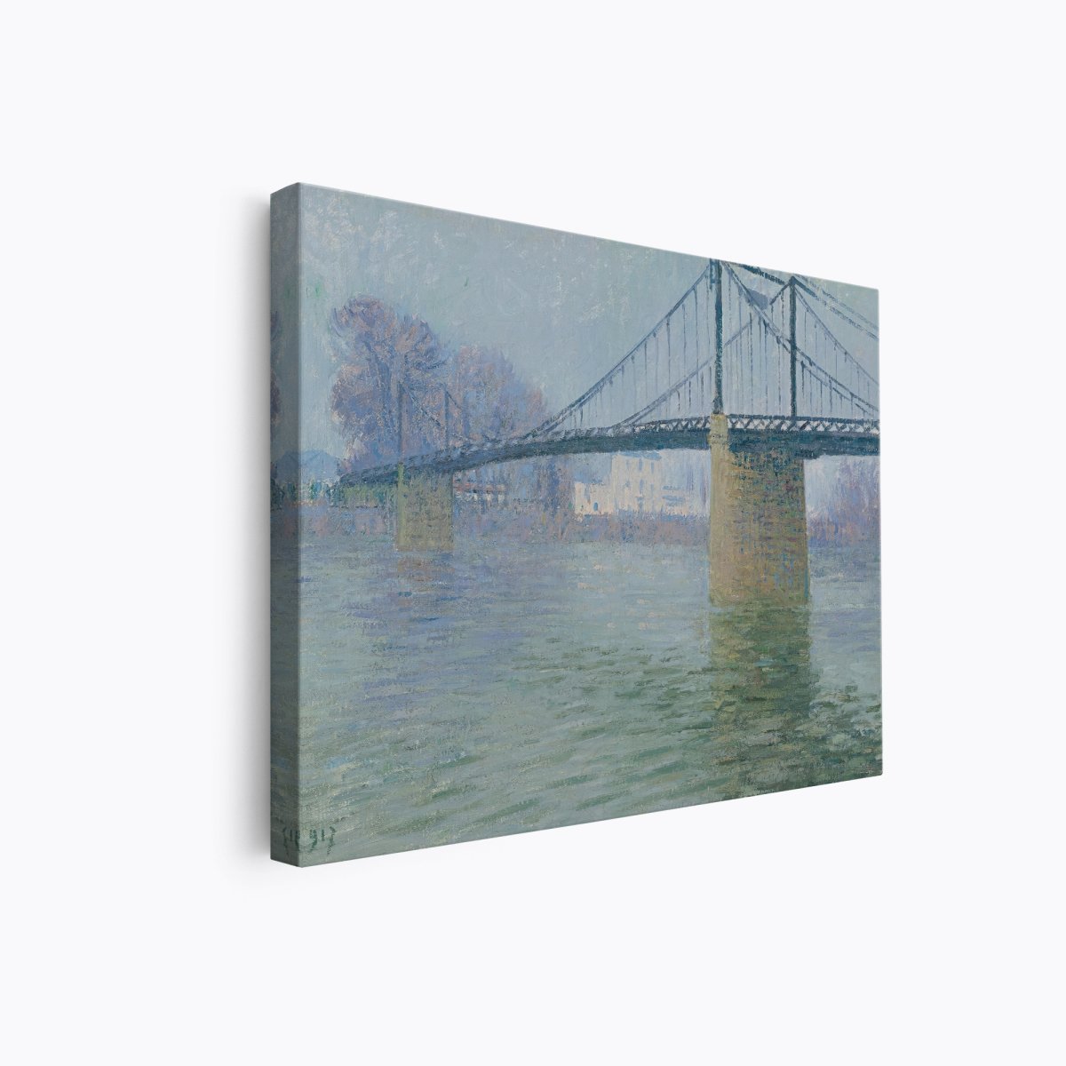 The Suspension Bridge at Triel | Gustave Loiseau | Ave Legato Art Prints