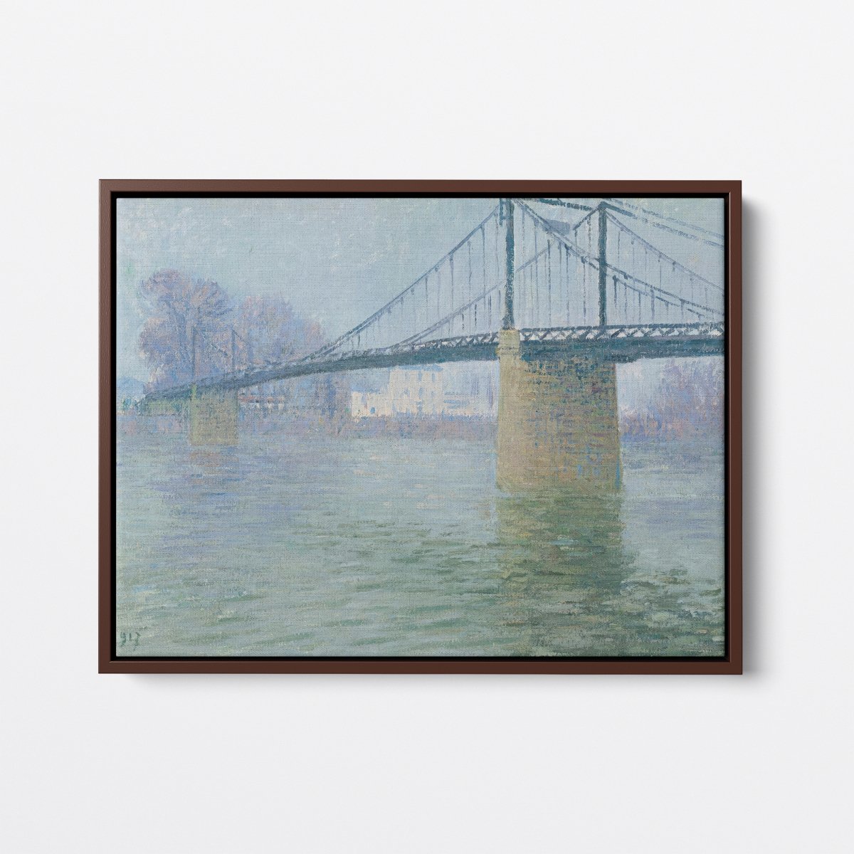 The Suspension Bridge at Triel | Gustave Loiseau | Ave Legato Art Prints