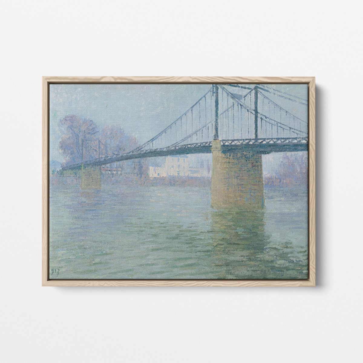 The Suspension Bridge at Triel | Gustave Loiseau | Ave Legato Art Prints