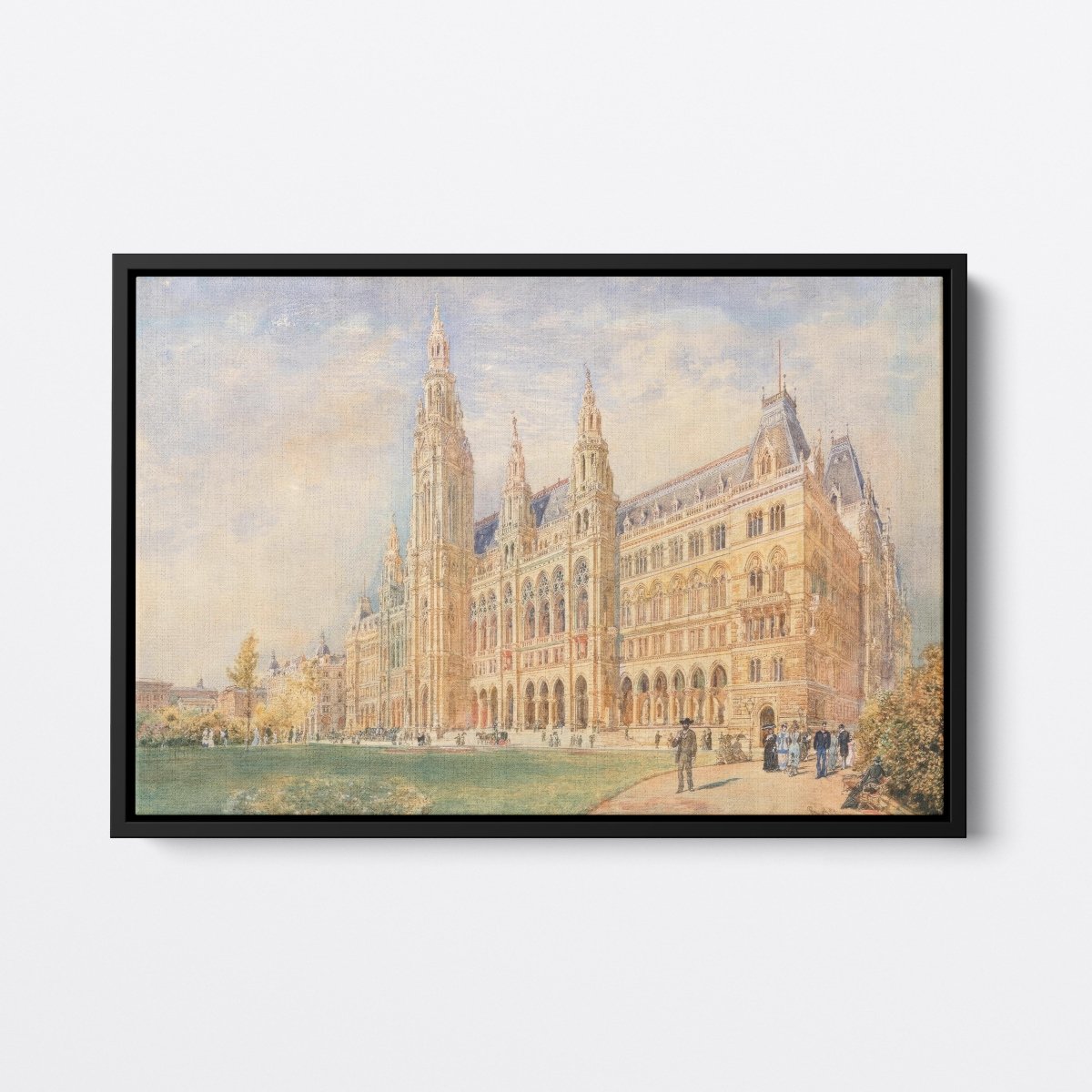 The Vienna City Hall and the City Hall Square | Rudolf von Alt | Ave Legato Art Prints