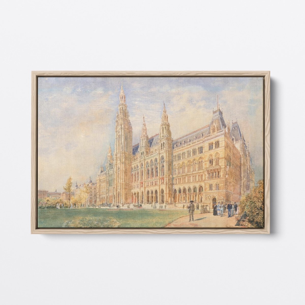 The Vienna City Hall and the City Hall Square | Rudolf von Alt | Ave Legato Art Prints