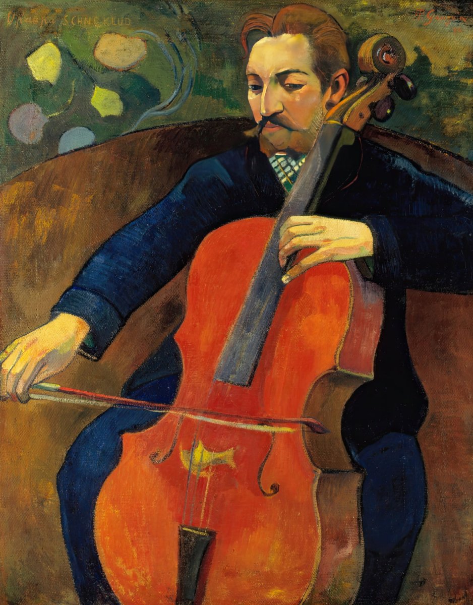 The Violoncellist | Paul Gauguin | Ave Legato Art Prints
