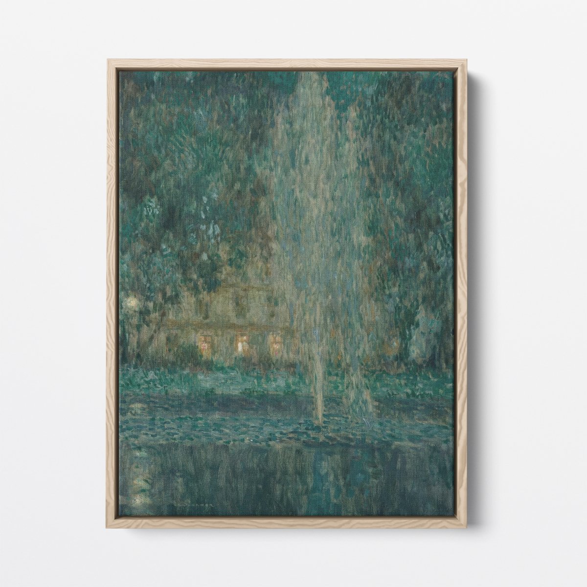 The Water Jet, at Night | Henri Le Sidaner | Ave Legato Art Prints