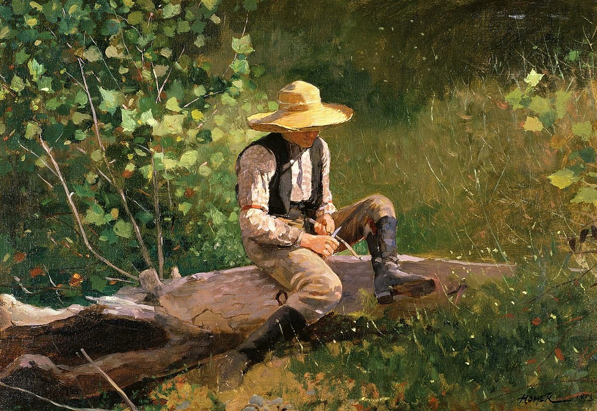 The Whittling Boy | Winslow Homer | Ave Legato Art Prints