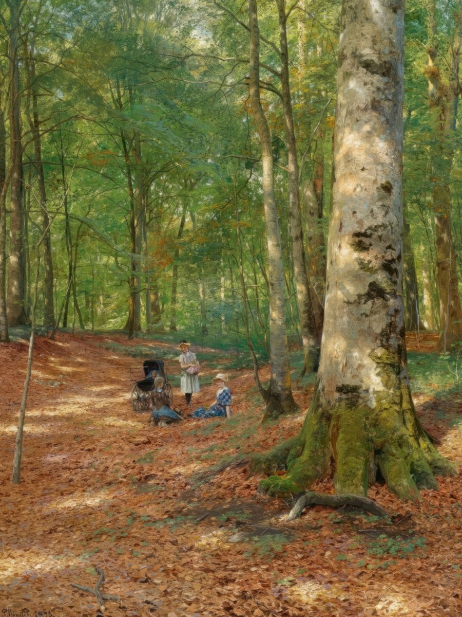 The Woodland Glade | Peder Monsted | Ave Legato Art Prints