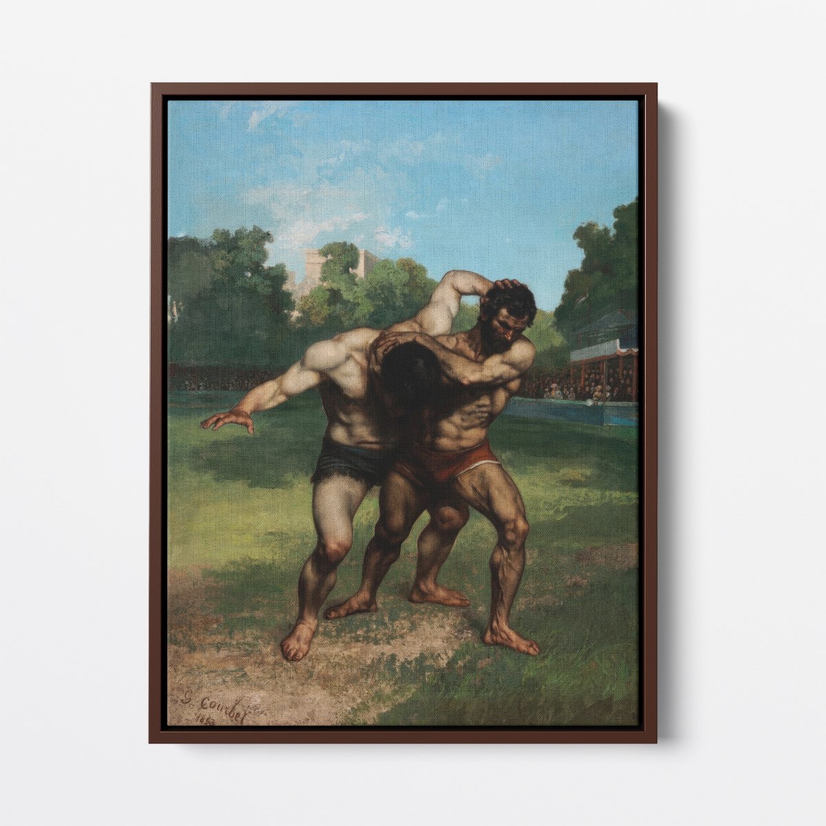 The Wrestlers | Gustave Courbet | Ave Legato Art Prints