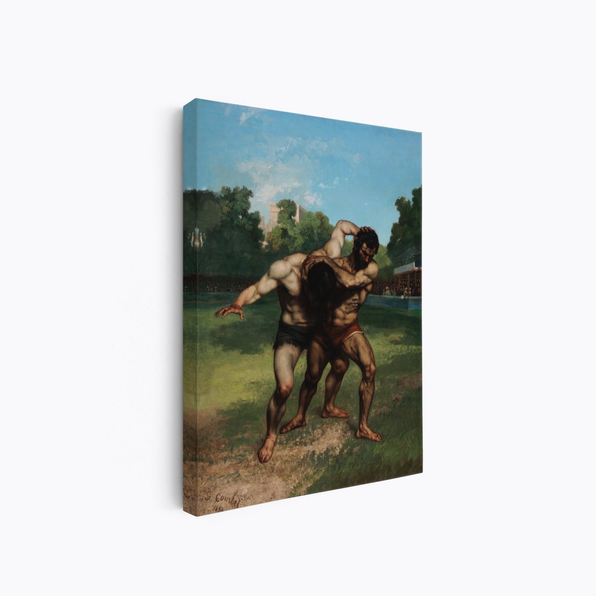 The Wrestlers | Gustave Courbet | Ave Legato Art Prints