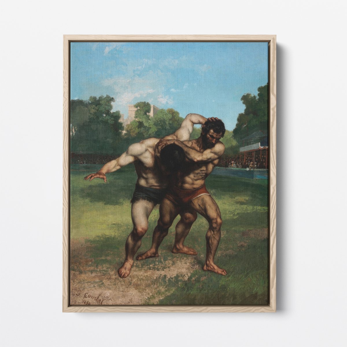 The Wrestlers | Gustave Courbet | Ave Legato Art Prints