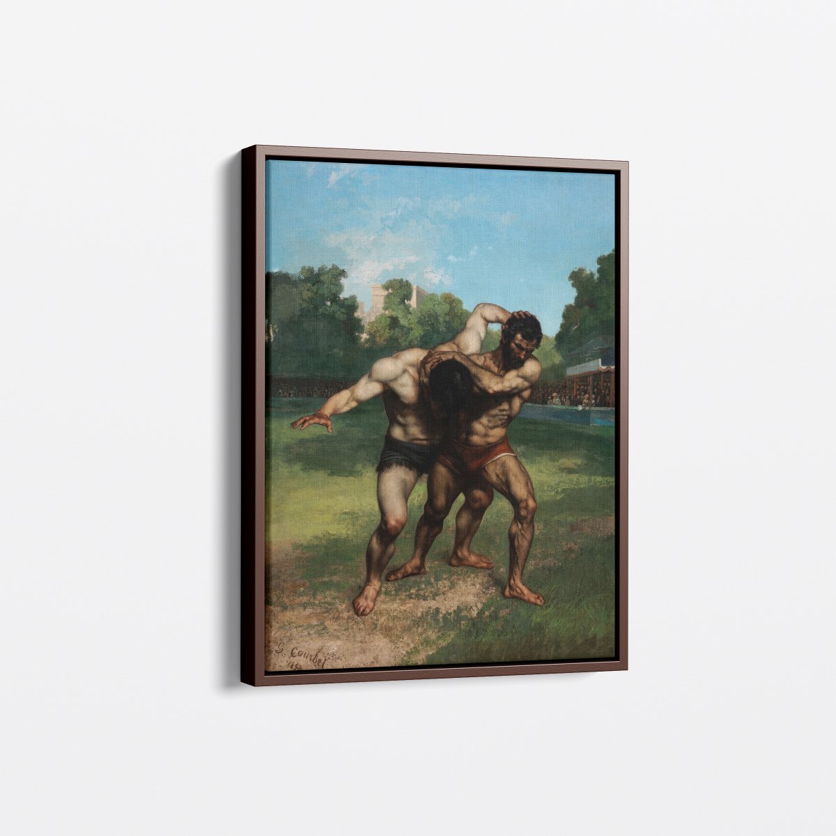 The Wrestlers | Gustave Courbet | Ave Legato Art Prints