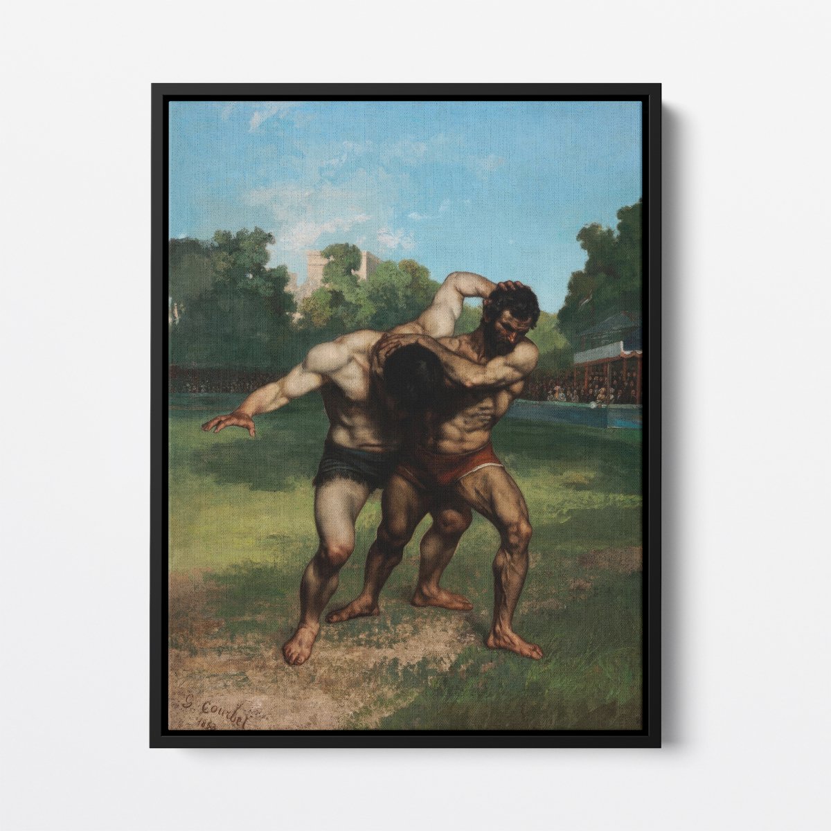 The Wrestlers | Gustave Courbet | Ave Legato Art Prints