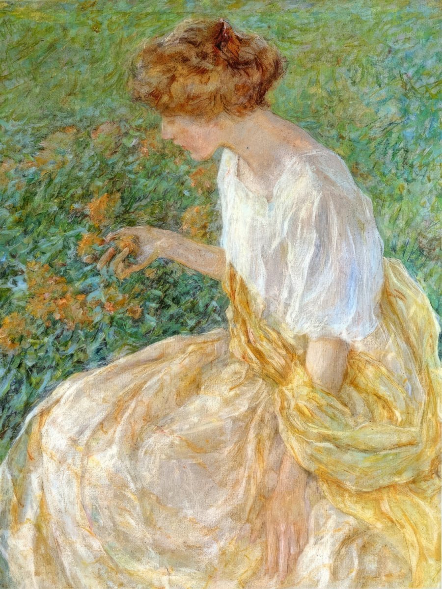 The Yellow Flower | Robert Lewis Reid | Ave Legato Art Prints