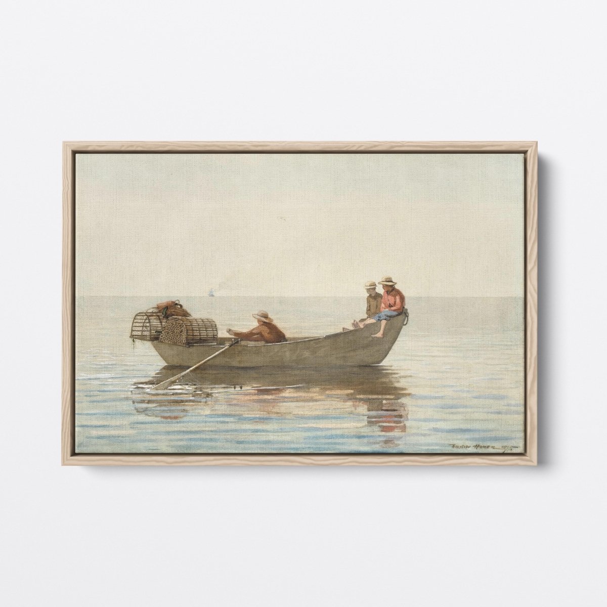 Three Boys in a Dory with Lobster Pots | Winslow Homer | Ave Legato Art Prints