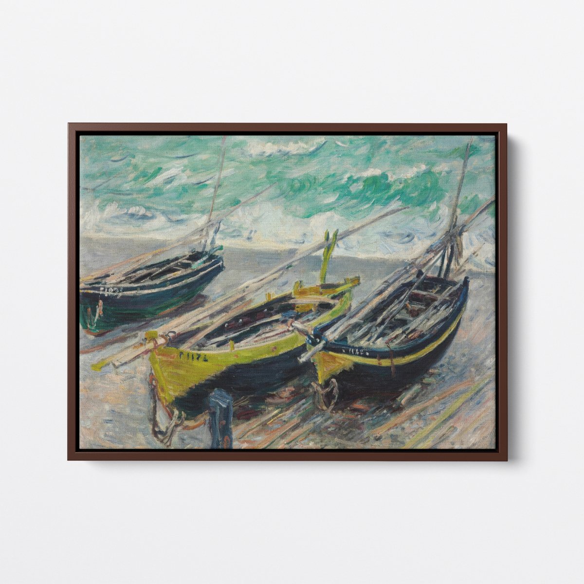 Three Fishing Boats | Claude Monet | Ave Legato Art Prints