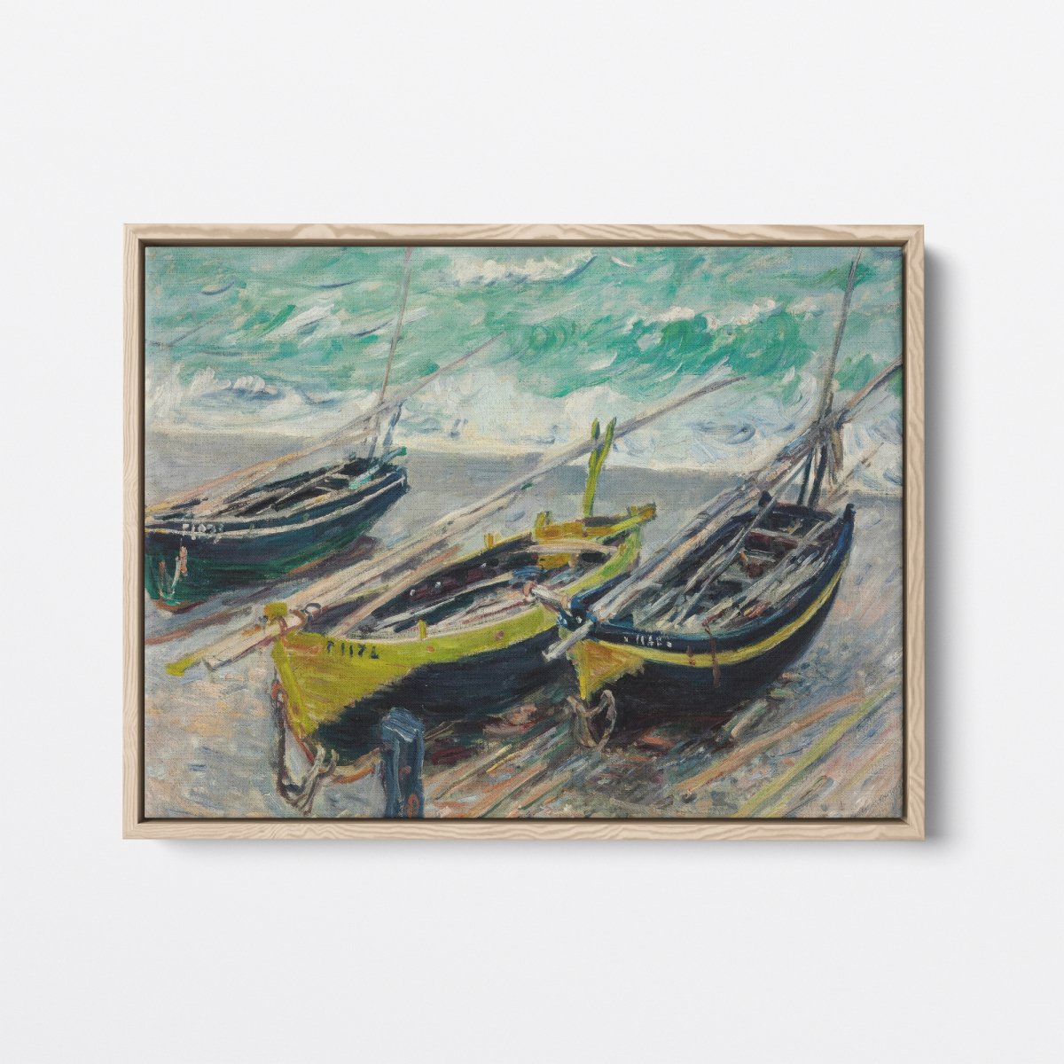 Three Fishing Boats | Claude Monet | Ave Legato Art Prints