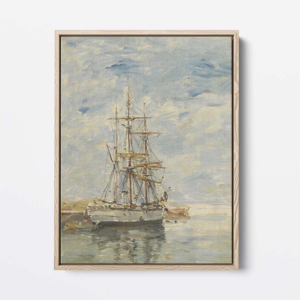 Three - Masted Ship at Anchor | Eugène Boudin | Ave Legato Art Prints