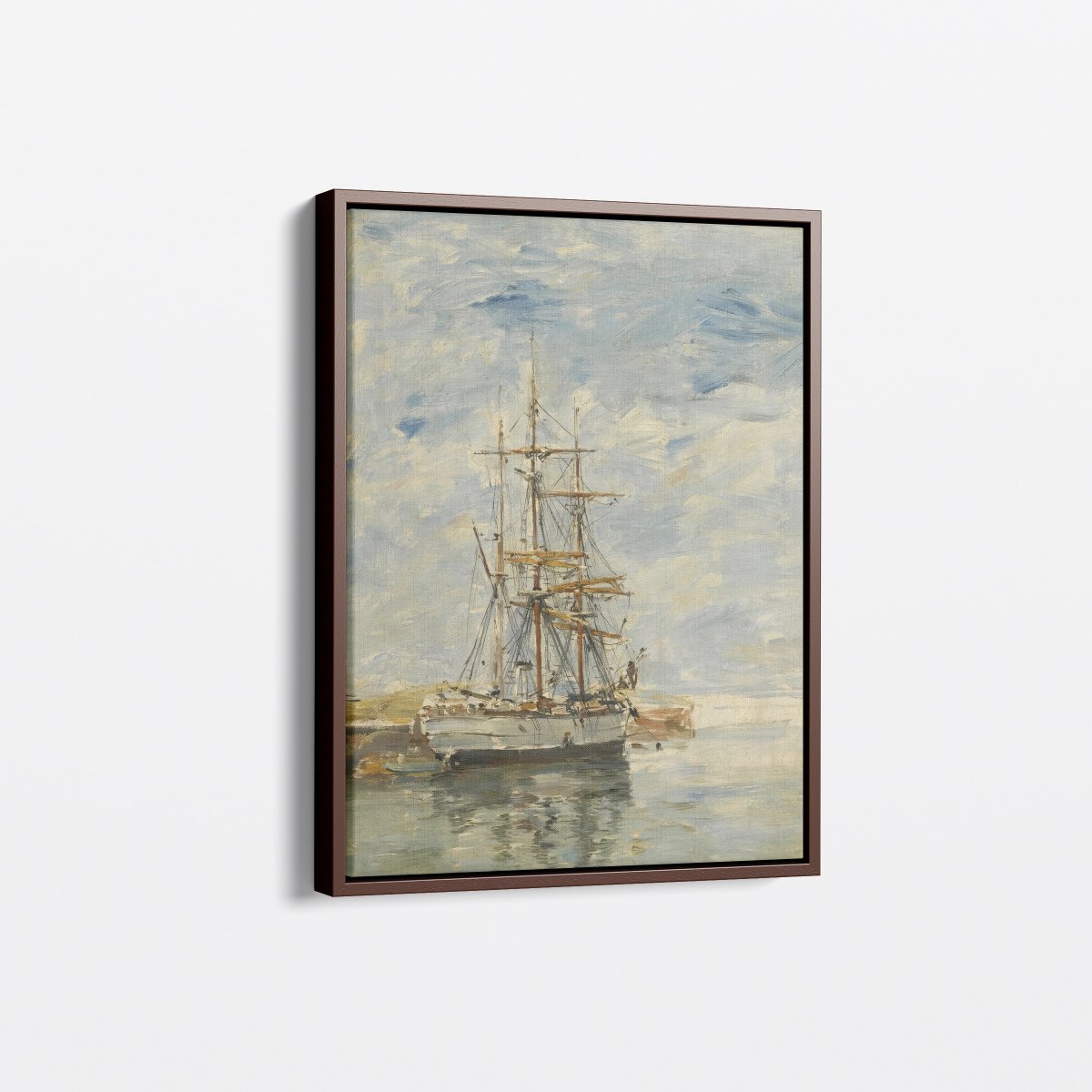 Three - Masted Ship at Anchor | Eugène Boudin | Ave Legato Art Prints