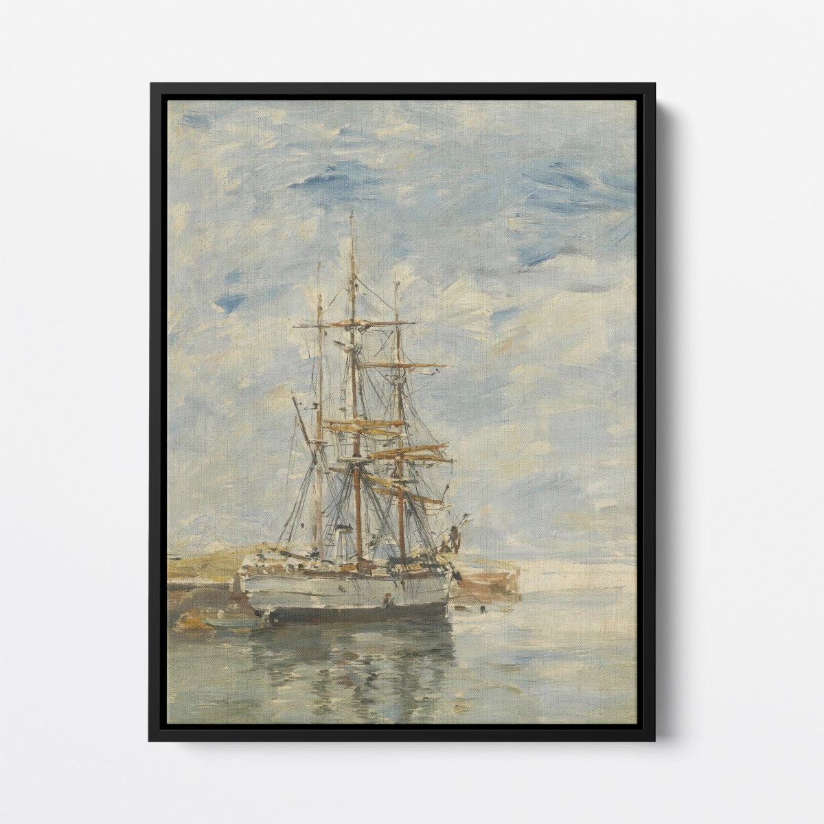 Three - Masted Ship at Anchor | Eugène Boudin | Ave Legato Art Prints