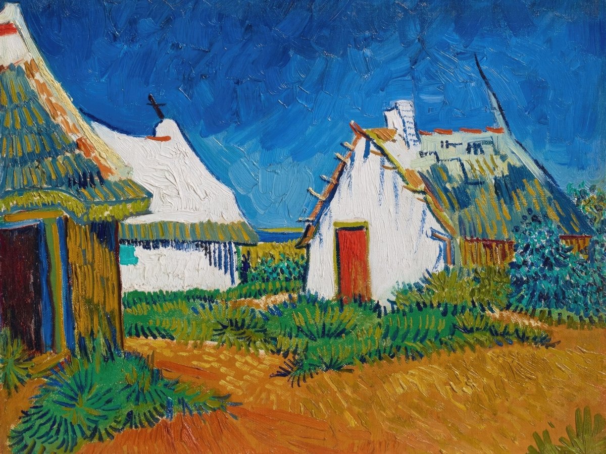 Three White Cottages | Vincent van Gogh | Ave Legato Art Prints