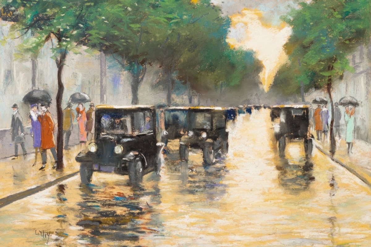 Tiergarten Street, Berlin | Lesser Ury | Ave Legato Art Prints