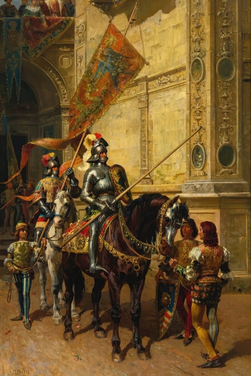 To the Joust | Cesare Agostino Detti | Ave Legato Art Prints