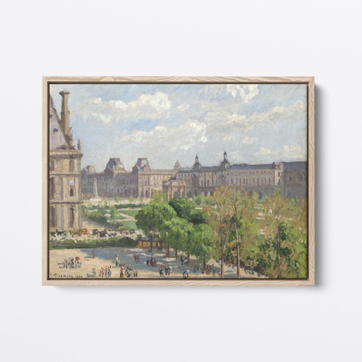 Town Square, Paris | Camille Pissarro | Ave Legato | Canvas Art Prints | Vintage Artwork