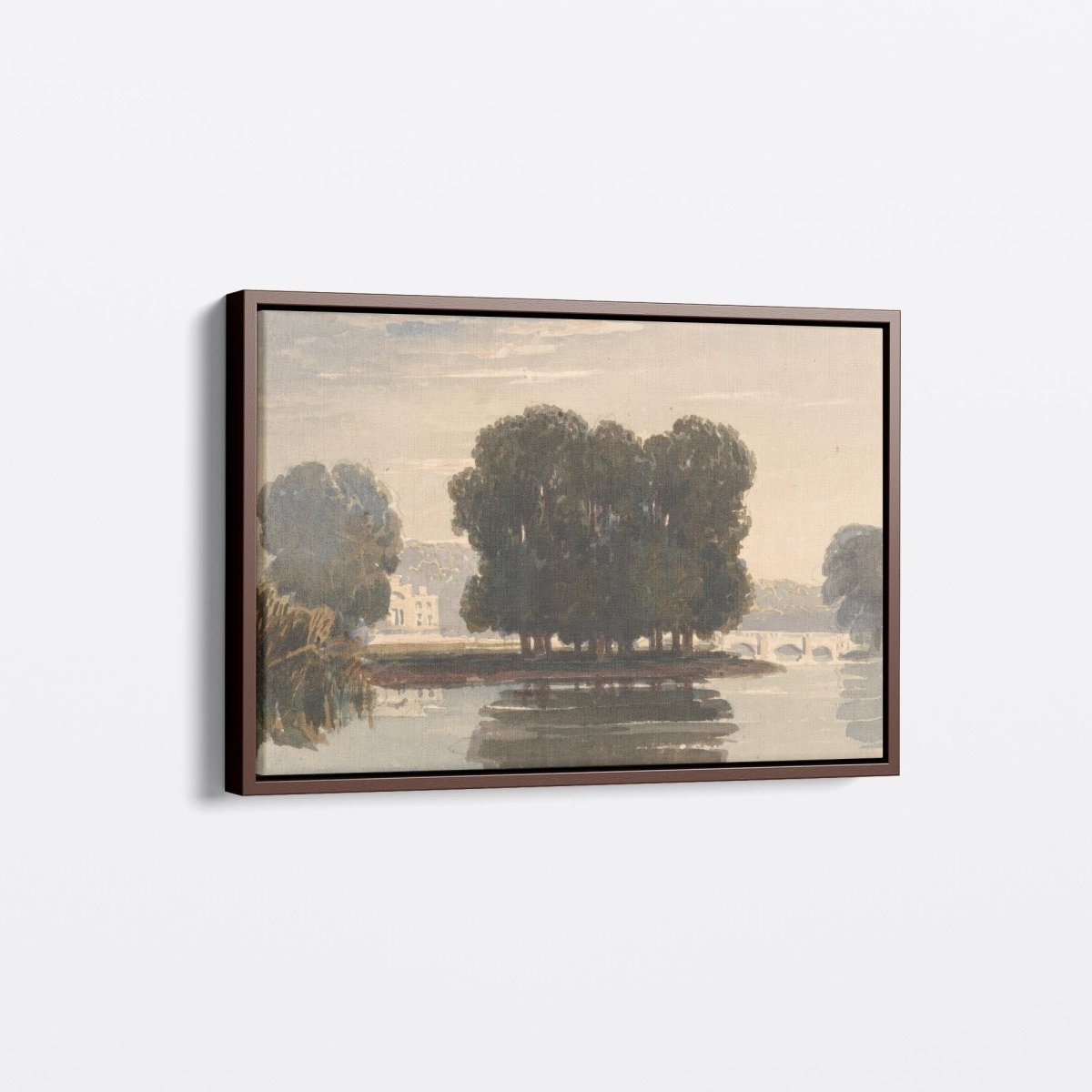 Trees Foregrounding Richmond Bridge | David Cox | Ave Legato Art Prints