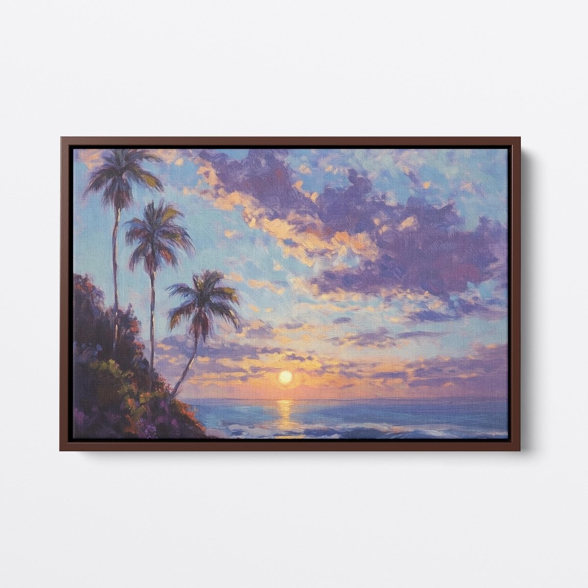 Tropical Sunset with Palm Trees | Ave Legato | Ave Legato Art Prints