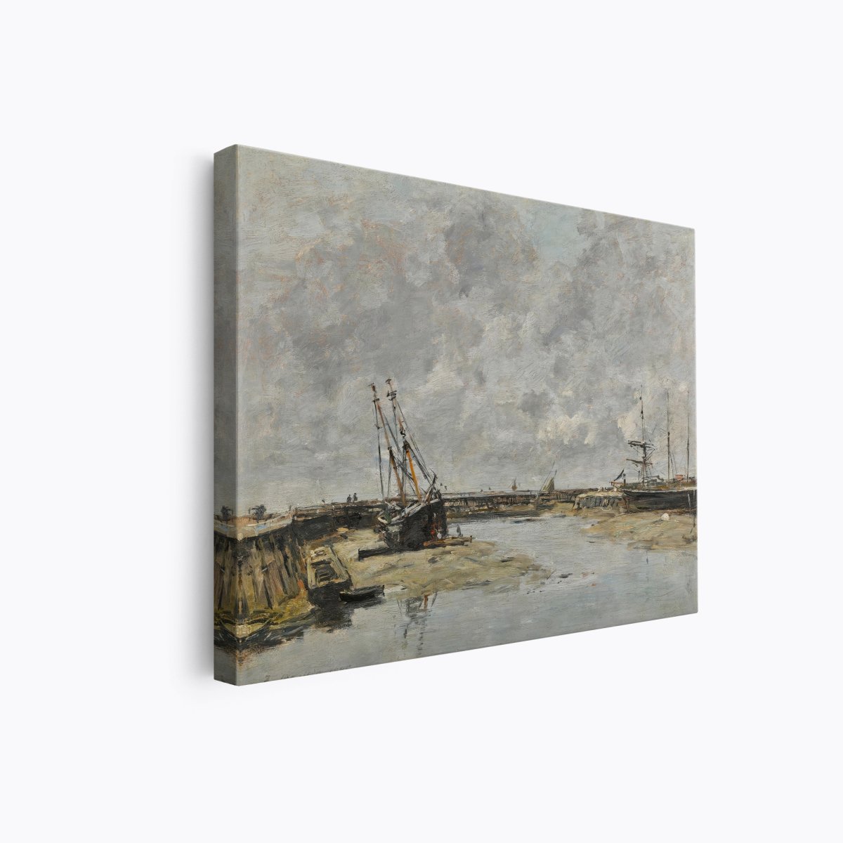 Trouville, the Piers at Low Tide | Eugène Boudin | Ave Legato Art Prints