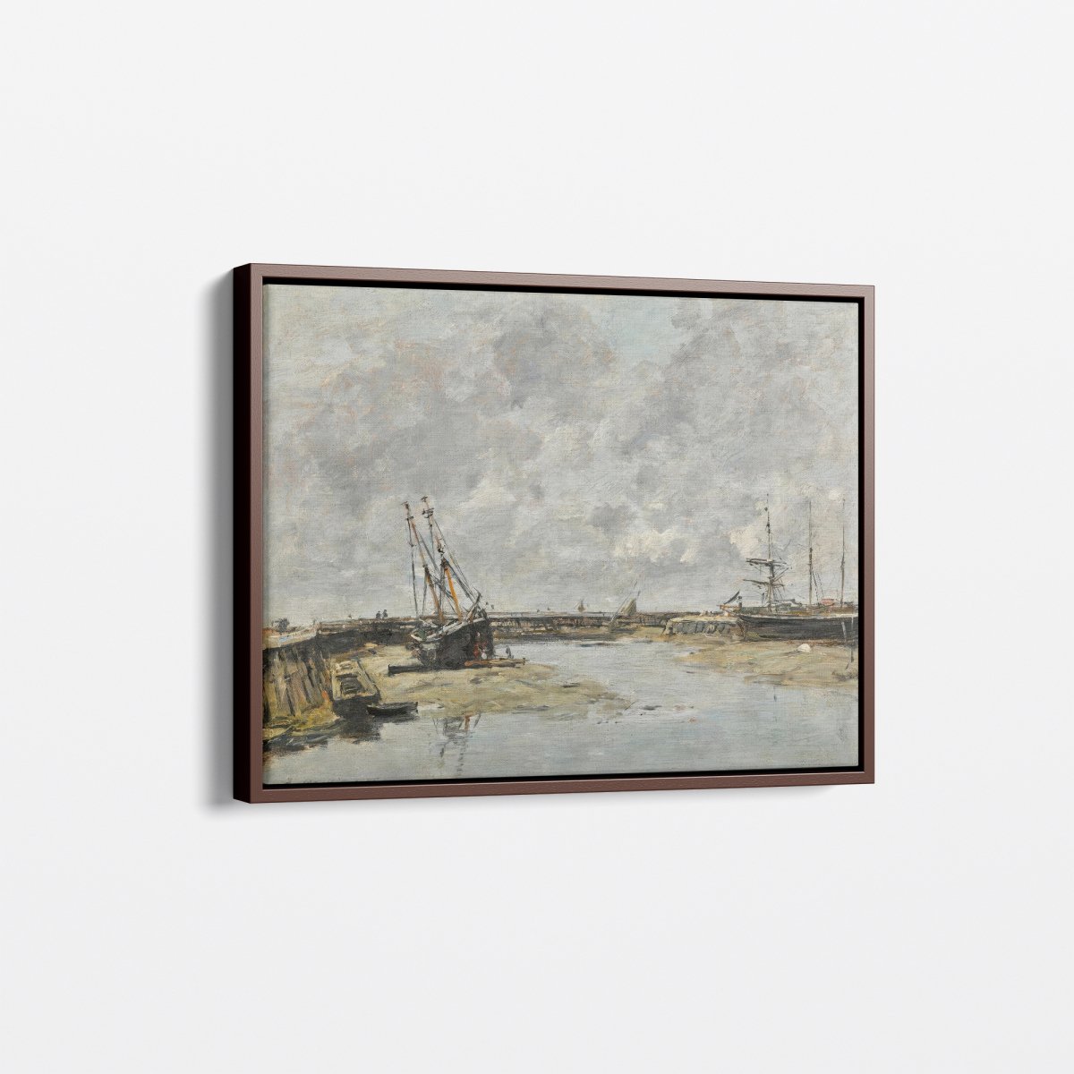 Trouville, the Piers at Low Tide | Eugène Boudin | Ave Legato Art Prints