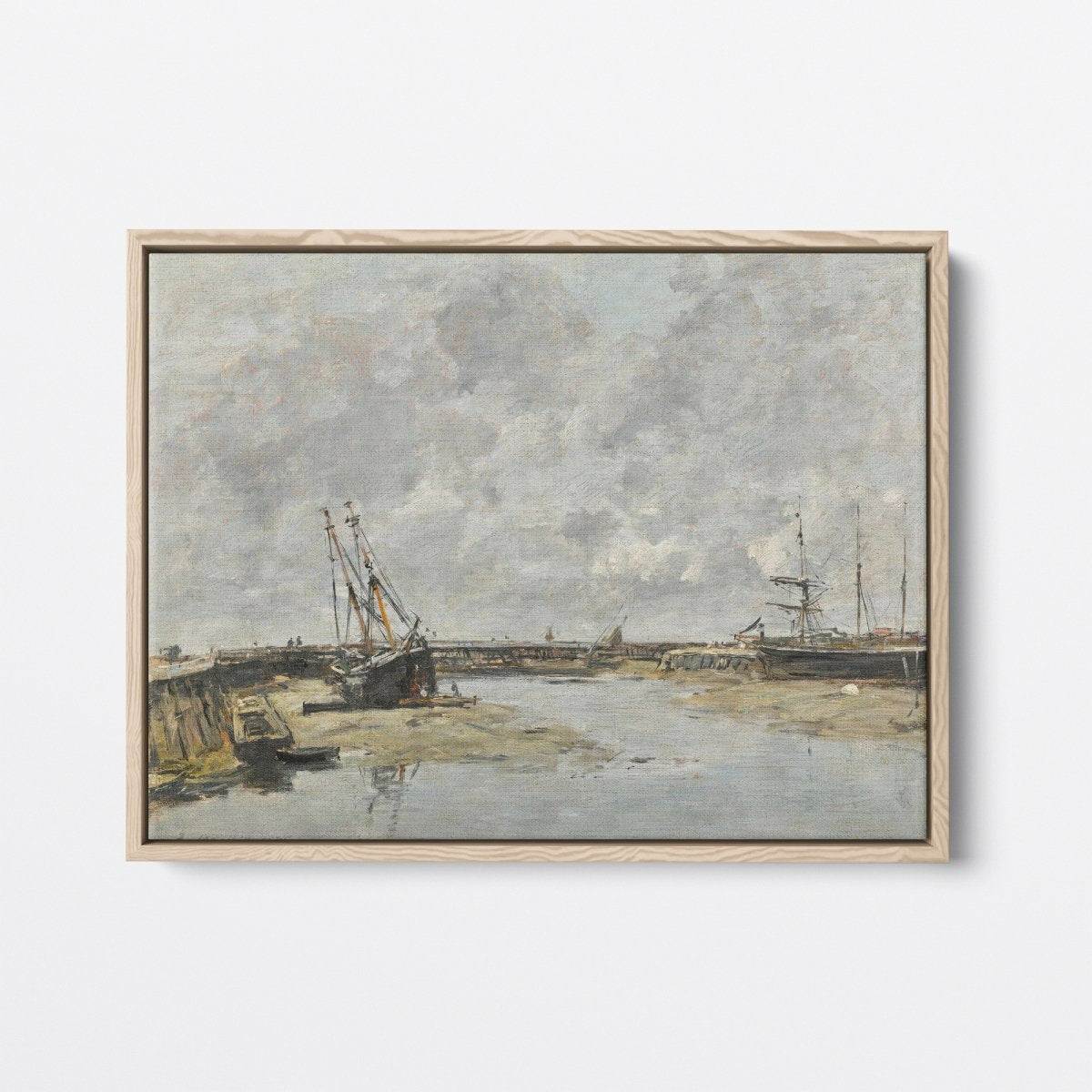 Trouville, the Piers at Low Tide | Eugène Boudin | Ave Legato Art Prints