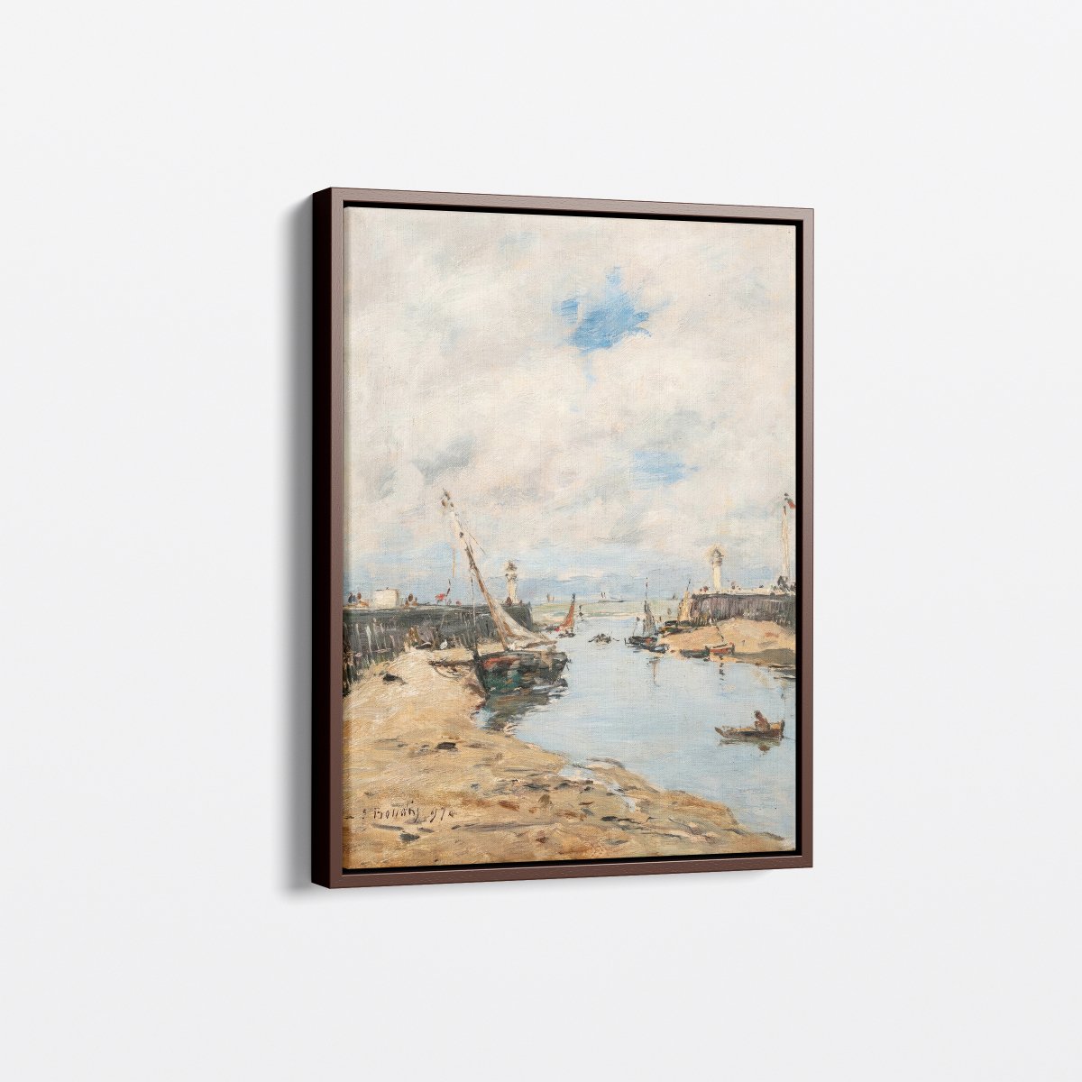 Trouville, the Stranded Lugger | Eugène Boudin | Ave Legato Art Prints