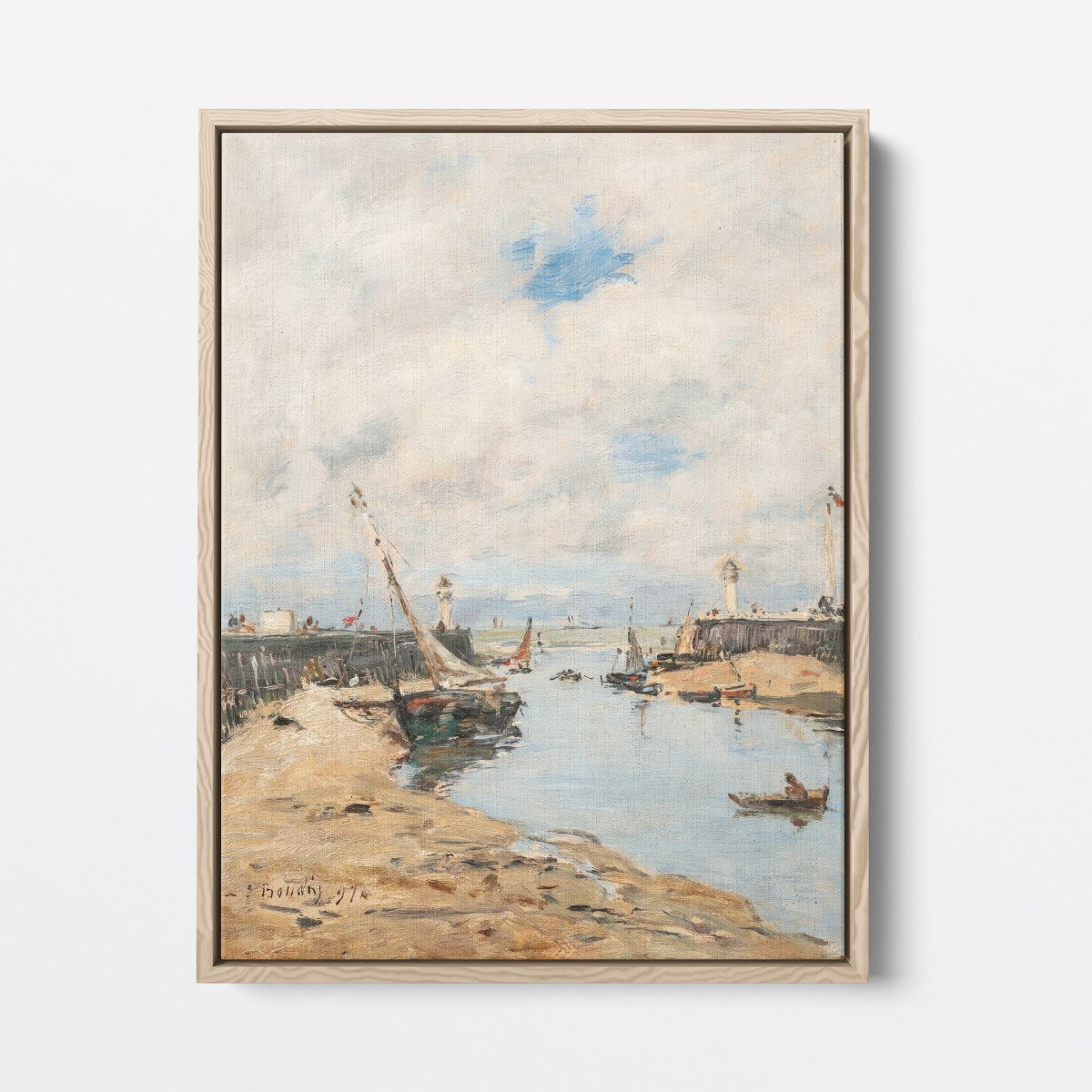 Trouville, the Stranded Lugger | Eugène Boudin | Ave Legato Art Prints