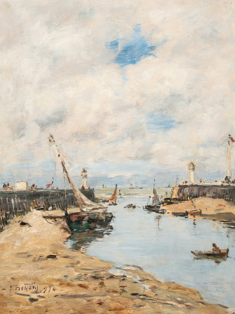 Trouville, the Stranded Lugger | Eugène Boudin | Ave Legato Art Prints