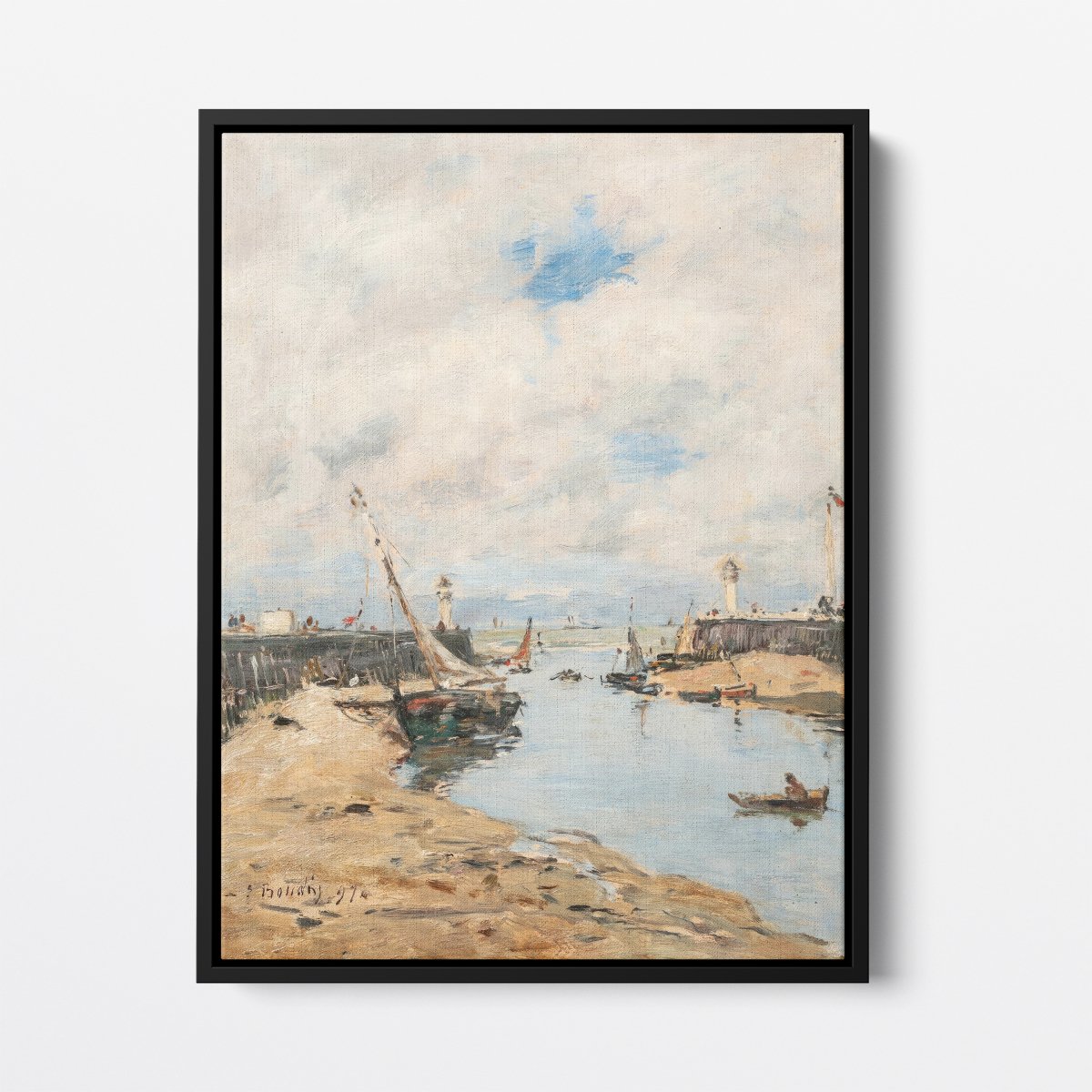 Trouville, the Stranded Lugger | Eugène Boudin | Ave Legato Art Prints