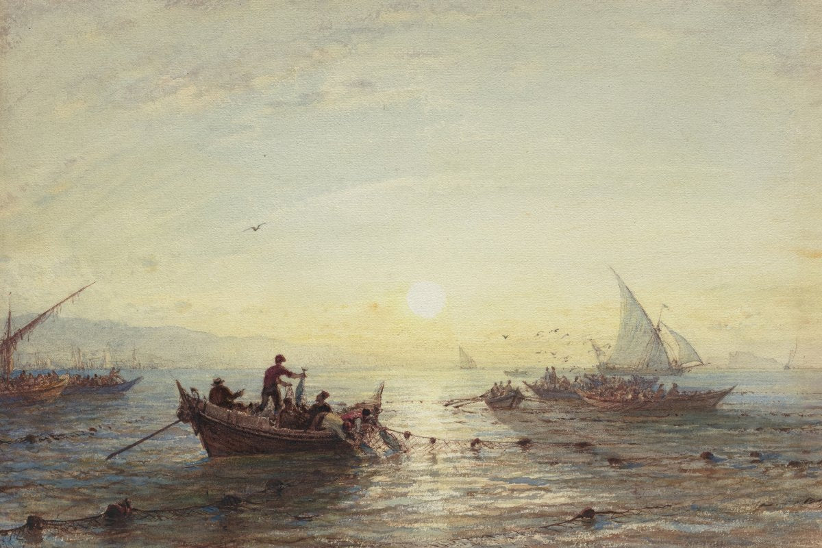 Tuna Fishing at Sunrise | Félix Ziem | Ave Legato Art Prints