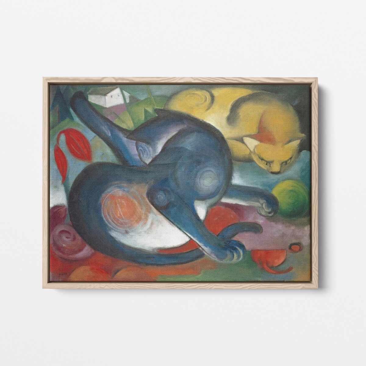 Two Cats, Blue and Yellow | Franz Marc | Ave Legato Art Prints