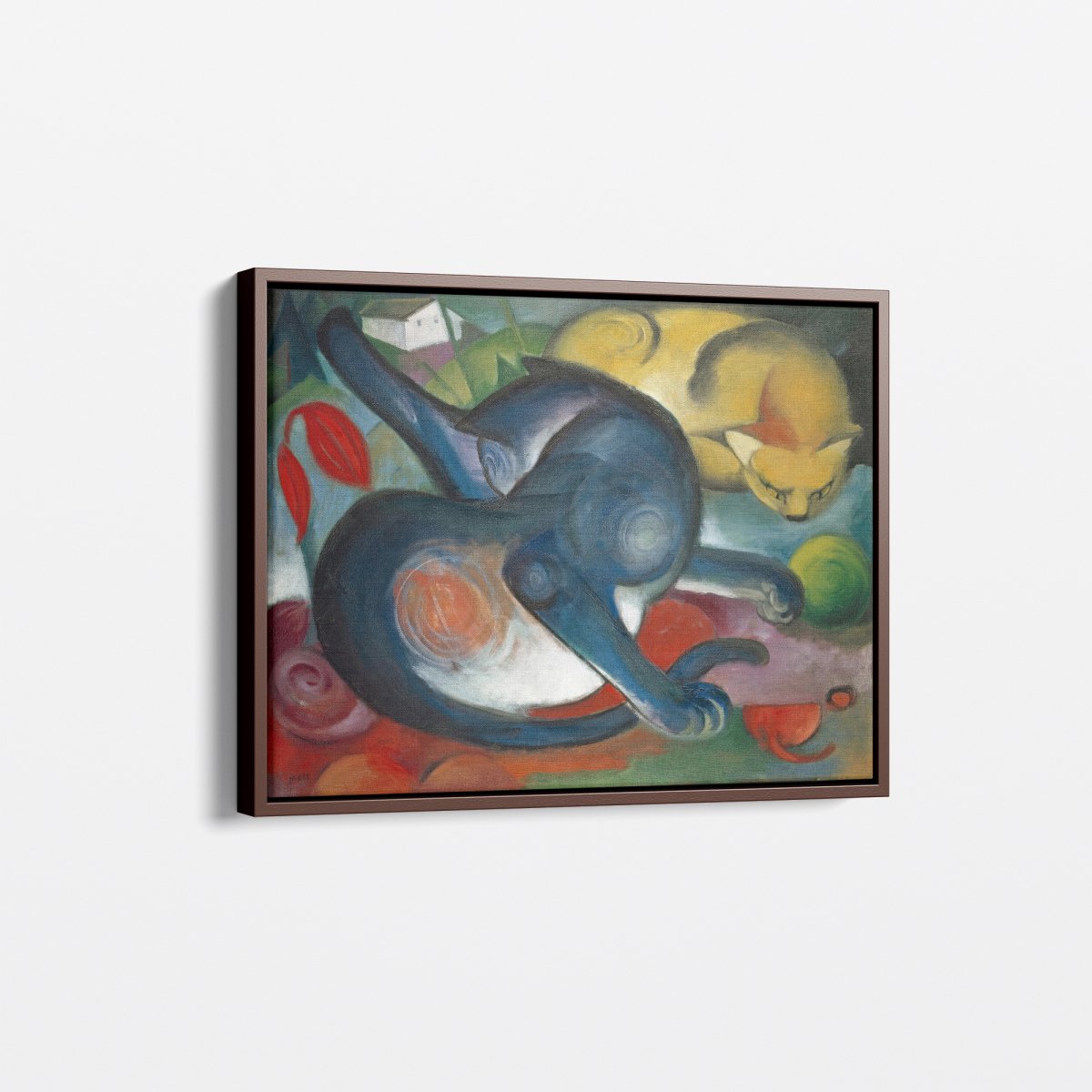 Two Cats, Blue and Yellow | Franz Marc | Ave Legato Art Prints