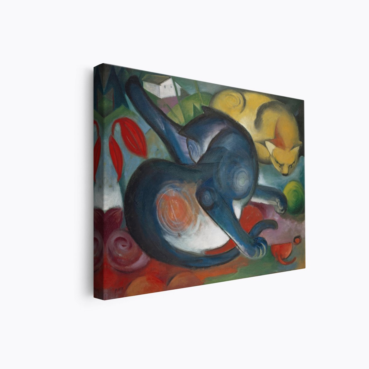 Two Cats, Blue and Yellow | Franz Marc | Ave Legato Art Prints